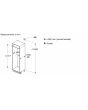 Bosch KIN86NSE0G 54.1cm 60/40 Integrated Frost Free Fridge Freezer
