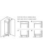 Bosch KIN86NSE0G 54.1cm 60/40 Integrated Frost Free Fridge Freezer