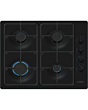 Bosch PBP6B6K60 60cm Black Gas Hob with 4 Burners