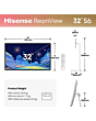 Hisense 32S6S 32inch 4K Ultra HD Touch Screen TV White