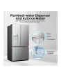 Hisense RF815N4SESE Silver No Frost Fridge Freezer