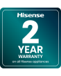 Hisense WF3S1043BB3 10.5kg 1400 Spin Steam Wash Black