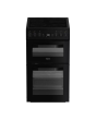 Hotpoint HDE5VDCB 50cm Double Electric Ceramic Cooker