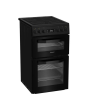 Hotpoint HDE5VDCB 50cm Double Electric Ceramic Cooker