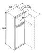 Liebherr CTE2531 55cm 80/20 Smart Frost Fridge Freezer - White