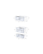 Neff KI5872SE0G 54.1cm Built In Fridge Freezer - White