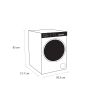 Schonhaus WMSF01814AW 8kg 1400 Spin Washing Machine - White