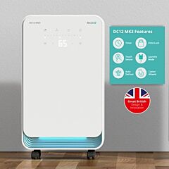 Ecoair DC12 MK3 Compressor Dehumidifier &ndash; 12 Litres Per Day - White