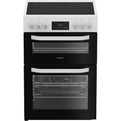 Hotpoint HDE6VDW Electric Double Cooker 60Cm 