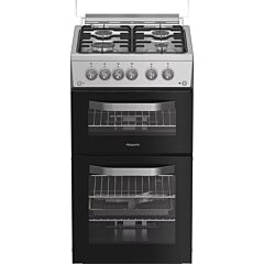 Hotpoint HDG5GCX 50Cm Gas Double Cooker 