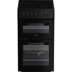 Hotpoint HTE5VCB 50Cm Twin Cooker With Ceramic Hob