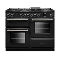 Rangemaster AURO110DF 110cm Dual Fuel Cooker Black