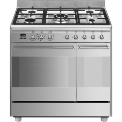 Smeg SCB92MX8 90Cm Concert Dual Fuel Cooker
