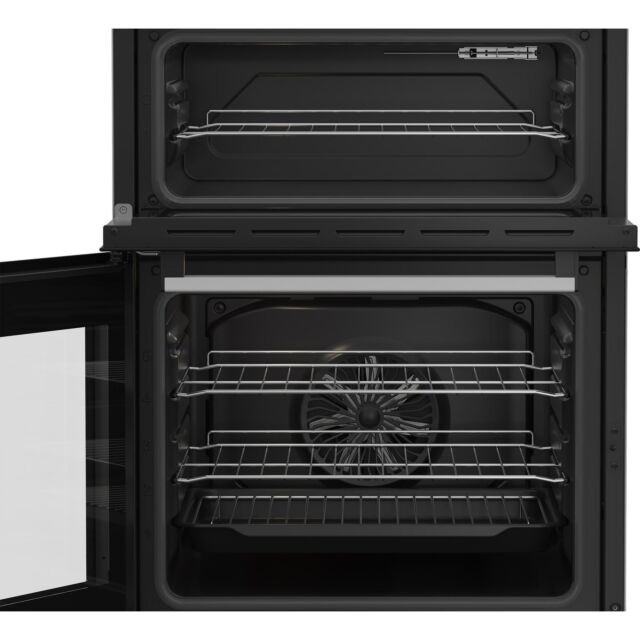 Beko EDC6731W 60cm Double Oven Electric Cooker with Vitroceramic Hob - White