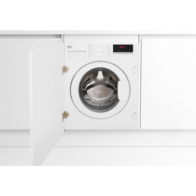 Beko WTIK74151F 7kg 1400rpm Integrated RecycledTub Washing Machine - White