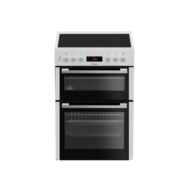 Blomberg HKN65W 60cm Electric Double Oven with Ceramic Hob - White