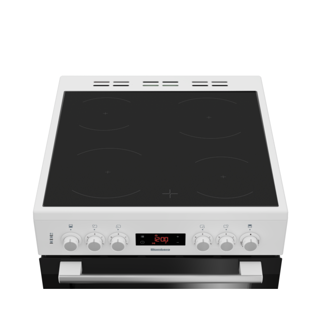 Blomberg HKN65W 60cm Electric Double Oven with Ceramic Hob - White