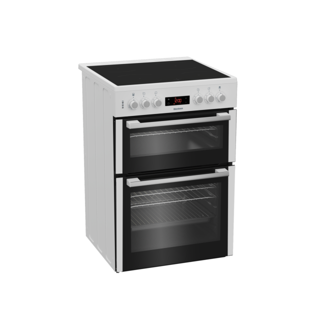 Blomberg HKN65W 60cm Electric Double Oven with Ceramic Hob - White