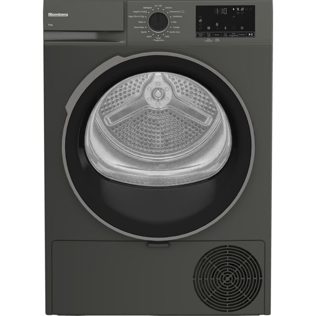 Blomberg LTA18321G 8kg Heat Pump Tumble Dryer - Graphite
