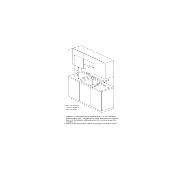 Blomberg MIN54308N 58cm Electric Induction Technology Hob - Black