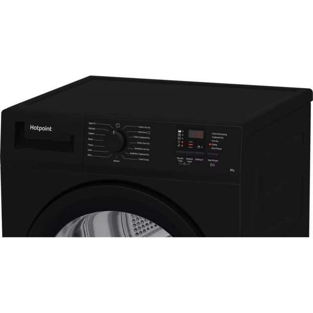 Hotpoint CHDC82BBGDUK Dryer 8KG Condenser Sensor Dry Black 15 cycles