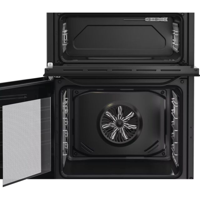 Hotpoint HDD6GDC2B1 60Cm Dual Fuel Double Cooker With Glass Lid 