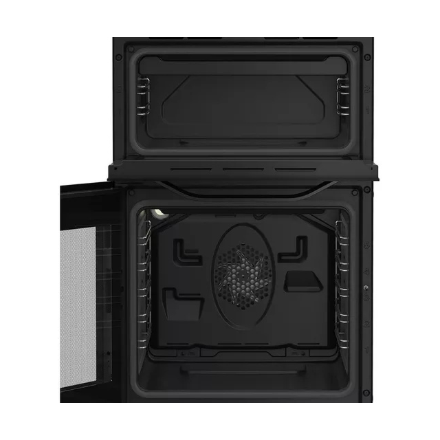 Hotpoint HDE5VDCB 50cm Double Electric Ceramic Cooker