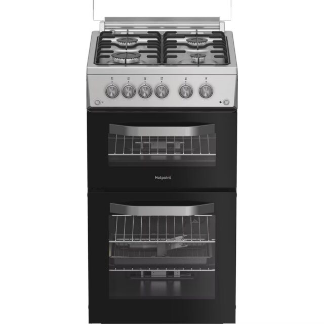 Hotpoint HDG5GCX 50Cm Gas Double Cooker 