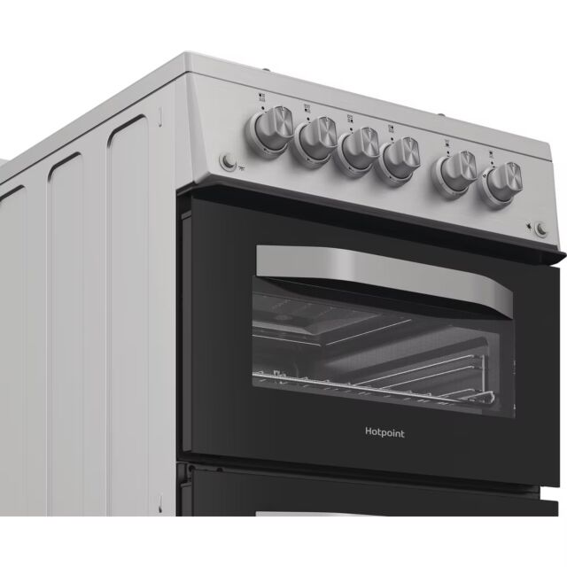 Hotpoint HDG5GCX 50Cm Gas Double Cooker 