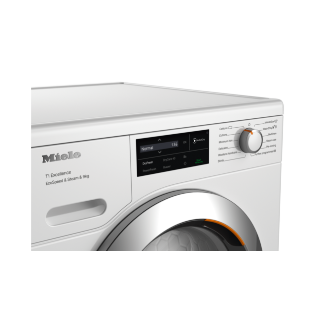 Miele TEL785WP ECOSPEED+STEAM+9KG Heat Pump Dryer