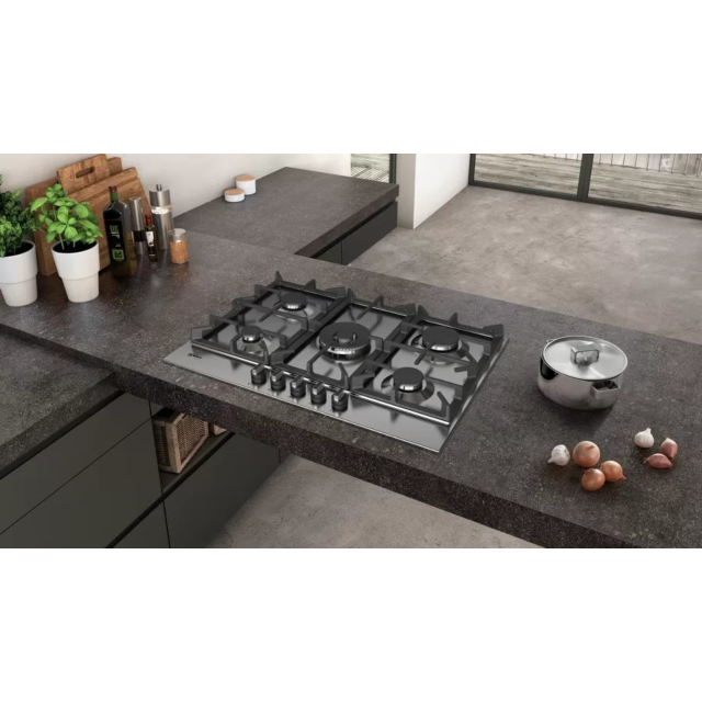 Neff T27DS59N0 N70 75cm Stainless Steel Gas Hob