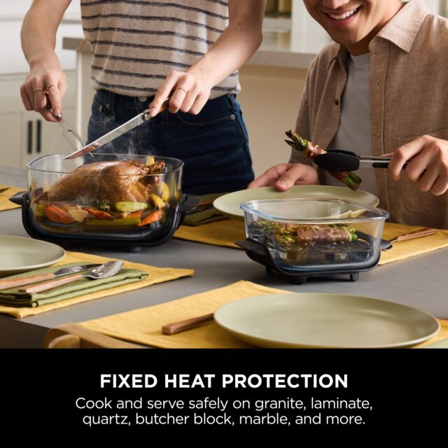Ninja FN101UKGY CRISPi 4-in-1 Portable Air Fryer - Cyberspace Blue