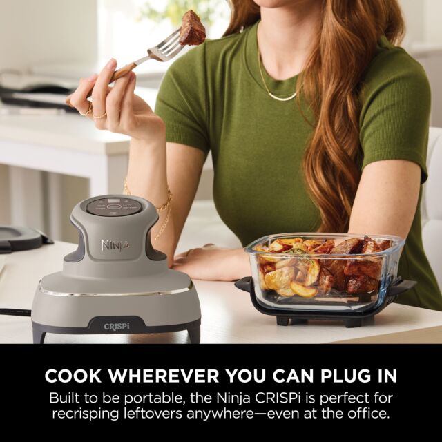 Ninja FN101UKST CRISPi 4-in-1 Portable Air Fryer - Stone
