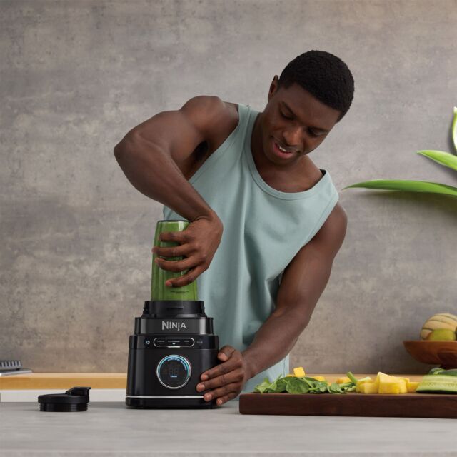 Ninja TB301UK Detect Duo Power Blender Pro + Single Serve - Black