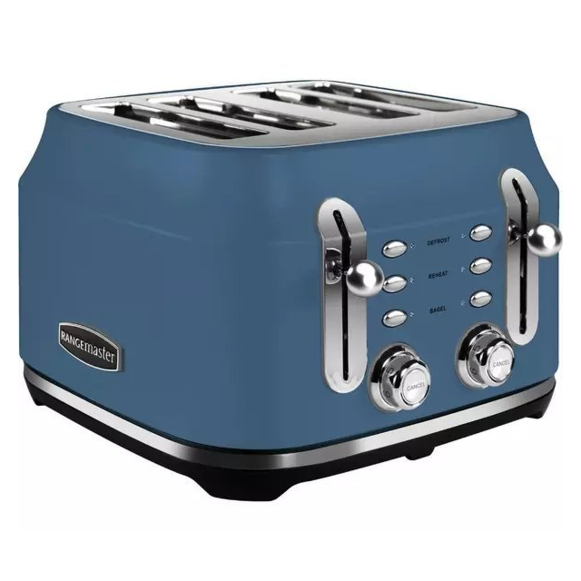 Rangemaster RMCL4S201SB 4 Slice Toaster - Stone Blue
