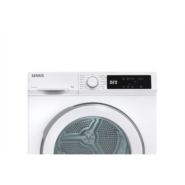 Sensis TDHF018A2W 8kg Heat Pump Tumble Dryer - White