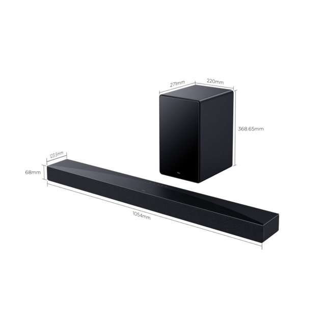 TCL Q65H Soundbar 5.1 with Dolby Atmos - Black
