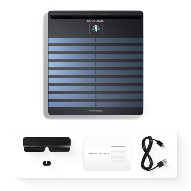 WITHINGS WBS08 Body Scan Smart Scale - Black