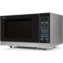 Sharp R372SLM 25 Litre Solo Microwave - Silver